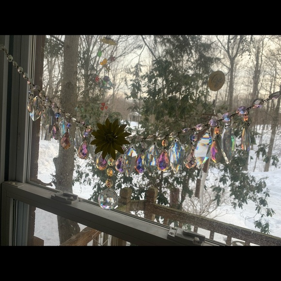 Antique & Vintage Crystal Glass Prism Sun Catcher/Window Ornament - Picture 5 of 6